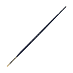 Silver Brush Bristlon Series Paint Brush, Size 4, Round Bristle, Synthetic, Deep Blue/Silver