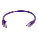 C2G Cat5e Snagless Unshielded (UTP) Network Patch Cable - Patch cable - RJ-45 (M) to RJ-45 (M) - 20 ft - UTP - CAT 5e - molded, snagless, stranded - purple