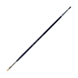 Silver Brush Bristlon Series Paint Brush, Size 10, Flat Bristle, Synthetic, Deep Blue/Silver