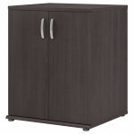 Bush Business Furniture Universal Floor Storage Cabinet With Doors And Shelves, Storm Gray, Standard Delivery