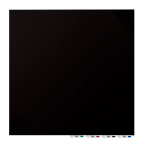 Ghent Aria Low Profile Glassboard, Magnetic, 48inH x 48inW, Square, Black