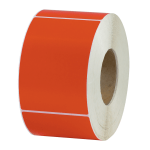 Partners Brand Color Thermal Transfer Labels, THL130RD, Rectangle, 4in x 6in, Red, 1,000 Labels Per Roll, Pack Of 4 Rolls