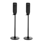 Alpine Industries Stainless Steel Universal Sanitizer And Soap Dispenser Stands, 55inH x 14-1/2inW x 4-7/8inD, Black, Pack Of 2 Stands