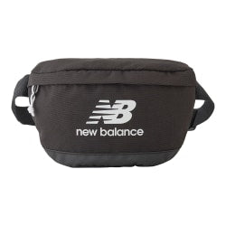 New Balance Athletics Waist Bag, 6-3/4inH x 10-7/16inW x 2-13/16inD, Black