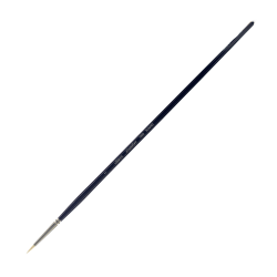 Silver Brush Bristlon Series Paint Brush, Size 2, Filbert Bristle, Synthetic, Deep Blue/Silver