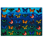 Carpets for Kids Pixel Perfect Collection Beautiful Butterfly Seating Rug, 8'x 12', Multicolor