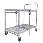 Bostitch Large Stow-Away Folding Cart, 39in x 23-1/2in x 37-1/2in, Chrome