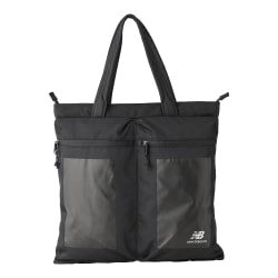 New Balance Terrian Dual-Pocket Tote Bag, 16-15/16in x 16-15/16inD, Black