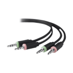 Belkin - Audio cable kit - mini-phone stereo 3.5 mm male to mini-phone stereo 3.5 mm male - 10 ft