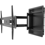 Kanto R500 Wall Mount for TV - Black - 1 Display(s) Supported - 80in Screen Support - 135 lb Load Capacity - 600 x 400, 100 x 100 - 1 - Steel