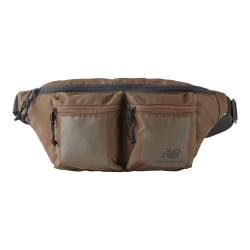 New Balance Terrain Dual Pockets Waist Bag, 6inH x 16-1/2inW x 7-1/8inD, Brown