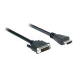 V7 - Adapter cable - DVI-D male to HDMI male - 6.6 ft - black