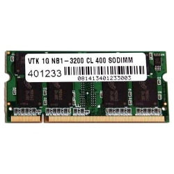 VisionTek 1 x 1GB PC3200 DDR 400MHz 200-pin DIMM Memory Module - For Notebook - 1 GB (1 x 1GB) - DDR400/PC3200 DDR SDRAM - 400 MHz - CL3 - 2.50 V - Non-ECC - Unbuffered - 200-pin - SoDIMM - Lifetime Warranty