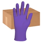 KIMTECH Purple Nitrile Exam Gloves - 12in - X-Large Size - Purple - Latex-free, Textured Fingertip, Durable, Tear Resistant - For Chemotherapy - 500 / Carton - 6 mil Thickness