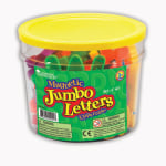 Learning Resources Jumbo Magnetic Uppercase Letters, 2 1/2in, Multicolor, Pack Of 40