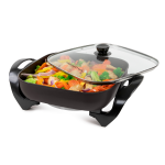 Nostalgia Electrics HomeCraft Electric Nonstick Skillet, 12in, Black