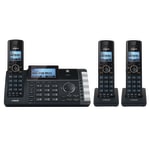 VTech DS6251-3 DECT 6.0 Expandable 2-Line Cordless Phone With Answering System, 80-1401-00