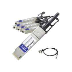 AddOn Brocade 40G-QSFP-4SFP-C-0501 Compatible TAA Compliant 40GBase-CU QSFP+ to 4xSFP+ Direct Attach Cable (Active Twinax, 5m) - 100% compatible and guaranteed to work