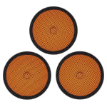 Ergodyne Skullerz 8983 Hard Hat Replacement Top Pads, Orange, Pack Of 3 Pads