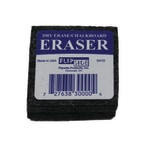 Flipside Student Erasers, 2inH x 2inW x 1inD, Black, 12 Erasers Per Class Pack, Pack Of 2 Class Packs