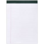 Roaring Spring Legal Pads, 40 Sheets, 8 1/2in x 11 3/4in, 30% Recycled, White, Pack Of 12