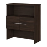 Bush Business Furniture Office 500 41inH Bookcase Hutch, Black Walnut, Standard Delivery