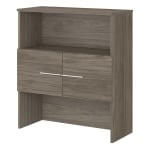 Bush Business Furniture Office 500 41inH Bookcase Hutch, Modern Hickory, Standard Delivery