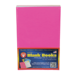 Hygloss Mighty Brights Paperback Blank Books, 5in x 8in, 32 Pages (16 Sheets), Assorted Colors, Pack Of 10, Case of 2