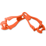 Ergodyne 3400 Squids Dual Grabber Clips, 7in, Orange