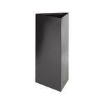 Safco Trifecta Triangular Steel Wastebasket, 21 Gallons, Black