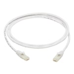 Tripp Lite Safe-IT Cat6a Ethernet Cable Antibacterial Snagless 10G M/M 5ft  - 10 Gbit/s - Gold Plated Contact - CMX - 24 AWG - White