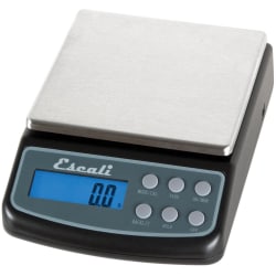 Escali L125 Maximum Precision Digital Scale - 4.41 oz / 125 g Maximum Weight Capacity - Black, Silver