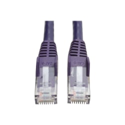 Tripp Lite 3ft Cat6 Gigabit Snagless Molded Patch Cable RJ45 M/M Purple 3ft - Patch cable - RJ-45 (M) to RJ-45 (M) - 3 ft - UTP - CAT 6 - molded, snagless, stranded - purple