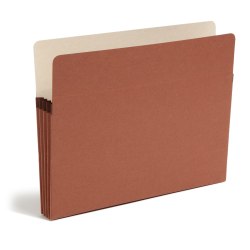 Smead Expanding File Pockets, 3 1/2in Expansion, 9 1/2in x 11 3/4in, 30% Recycled, Redrope, Pack Of 25