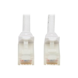 Tripp Lite Safe-IT Cat6a Ethernet Cable Antibacterial Snagless 10G MM 14ft  - 10 Gbit/s - Gold Plated Contact - CMX - 24 AWG - White