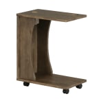 South Shore Kodali Mobile Side Table, 24inH x 19-1/2inW x 11-3/4inD, Brown Oak