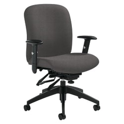 Global Truform Multi-Tilter Chair, High-Back, Black