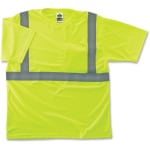 Ergodyne GloWear 8289 Type R Class 2 T-Shirt, Medium, Reflective Lime