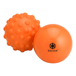 Gaiam Restore Hot & Cold 2-Piece Massage Kit, Orange