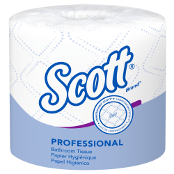 Scott Professional 2-Ply Standard Roll Toilet Paper with Elevated Design, 100% Recycled, 550 Sheets Per Roll, Pack Of 20 Rolls