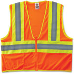 Ergodyne GloWear Safety Vest, 8229Z Economy 2-Tone Type-R Class 2, 2X/3X, Orange