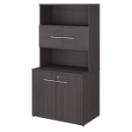 Bush Business Furniture Office 500 36inW Tall Storage Cabinet With Doors And Shelves, Storm Gray, Standard Delivery