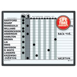 Quartet Classic DuraMax Magnetic Dry-Erase In/Out Board, 24in x 18in, Aluminum Frame With Black Finish