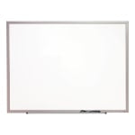 Quartet Magnetic Porcelain Dry-Erase Whiteboard, 36in x 48in, Aluminum Frame With Silver Finish