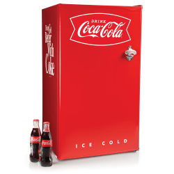 Coca-Cola 3.2 Cu. Ft. Refrigerator With Freezer, Red