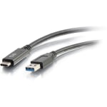 C2G Type C To USB A Cable, 6ft, Black