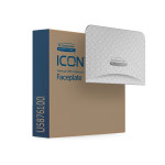 Kimberly-Clark Professional ICON Faceplate, Vertical, Silver Mosaic