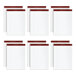 TOPS Docket Gold Premium Writing Pads, 8 1/2in x 11 3/4in, Legal Ruled, 50 Sheets, White, Pack Of 12 Pads