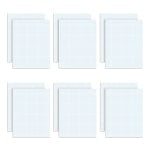 TOPS Quadrille Pad, 8 1/2in x 11in, Quad Ruled, White, 50 Sheets Per Pad, Pack Of 12 Pads