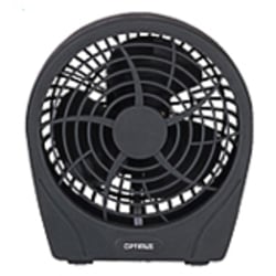 Optimus F-0622 Desk Fan - 152.4 mm Diameter - 2 Speed - Energy Efficient, Quiet, Comfortable Handle - Charcoal